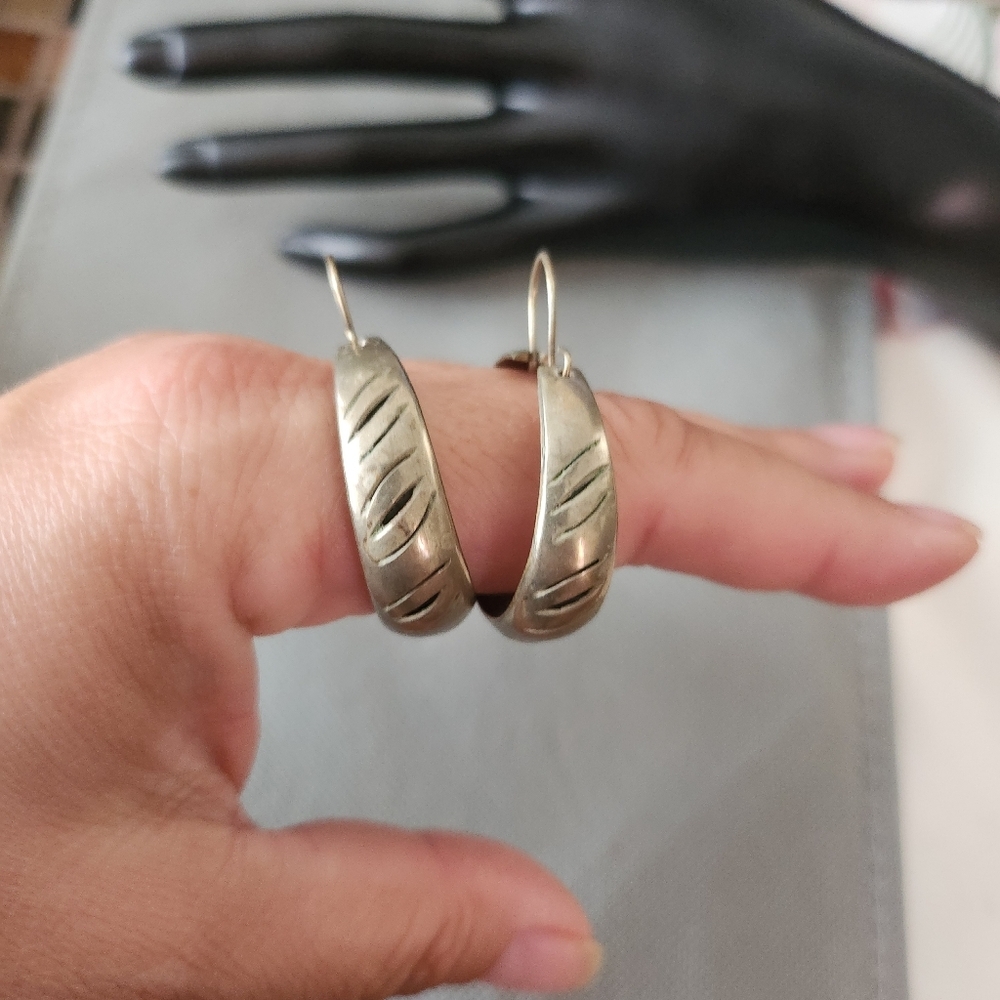Vintage hoop earrings